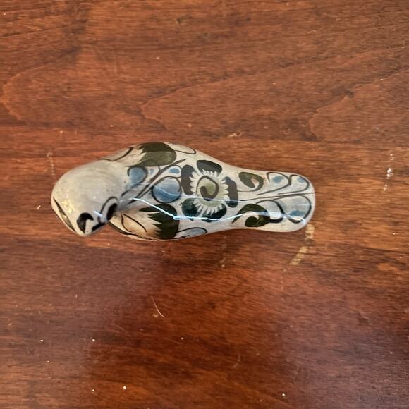 Vintage Tonala Ceramic Mexican Bird Hand Painted Beautiful Figurine Folk Art - Picture 5 of 7